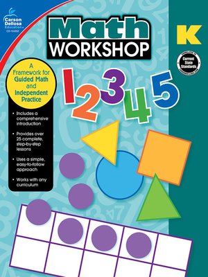 cover image of Math Workshop, Grade K: a Framework for Guided Math and Independent Practice